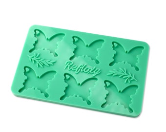 Butterfly silicone mold dimensions: 3.9 x 3.5 cm, key rings, small resin mold, key rings, high-quality molds for resin