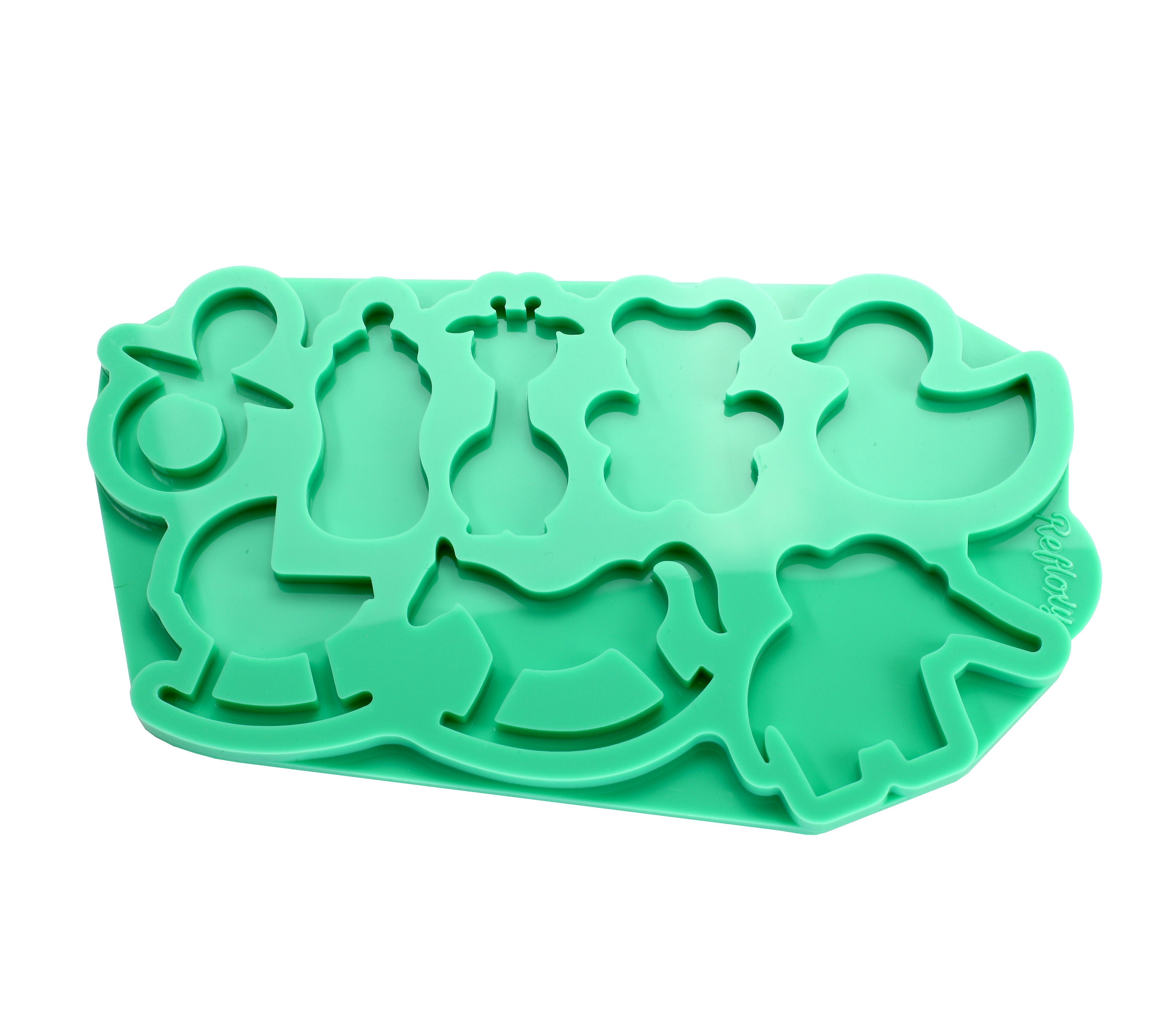 Cute Animals Baby Shower Characters Silicone Mold Makes Keychains Memorabilia Party Favors Fridge Magnets - High Quality