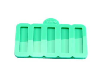 Narrow Rectangle Hair Clip: 10pc Silicone Mold Size 6.4 x 2.5 x 0.4cm for DIY Resin Projects High quality silicone mold for resin
