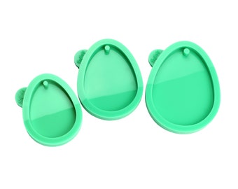 Egg silicone mold in 3 sizes for Easter: Perfect for resin casting powder