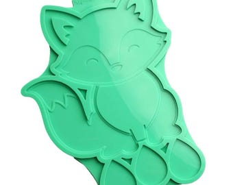 Fox silicone mold – Exclusive collaboration Refloxy x Colorfulsoul.eu – For wall decorations, mobiles & baby shower gifts