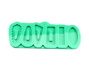 Hair clip 6 silicone mold "All designs" in different variants - dimensions 6.4 x 2.5 x 0.4 cm High-quality silicone mold for resin.