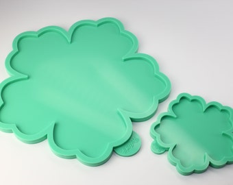 Dimensioni dello stampo per sottobicchieri di fiori: Ø13,5 x 0,8 cm Stampi per colata in resina per sottobicchieri di fiori - Stampo in silicone epossidico Stampo / stampo artigianale fai-da-te