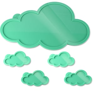 Molde de silicona de nube para decoración del hogar, resina de nube, móvil para Baby Shower, para cartel de puerta, accesorios de nube de cielo