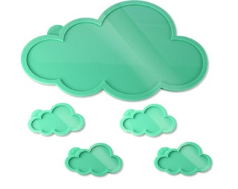 Cloud silicone mold for home decoration, cloud resin - baby shower mobile - for door sign - Sky Cloud accessories