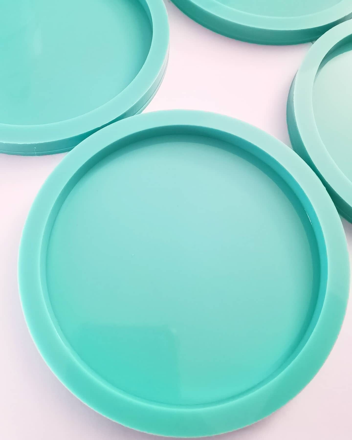 Round Silicone Mold 3 Sizes .10.5-30 x 0.6-0.8 cm Coaster resin casti…