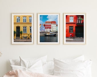 Copenhagen, Denmark • Set of 3 | Digital Prints