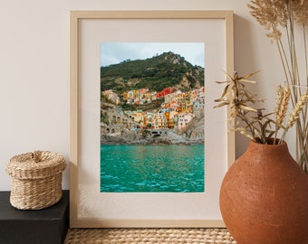 Cinque Terre, Italy • Manarola From The Water | Digital Print