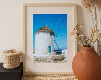Mykonos, Greece • Windmills of Mykonos | Digital Print