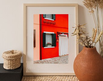 Burano • Venice, Italy | Colorful Red Home