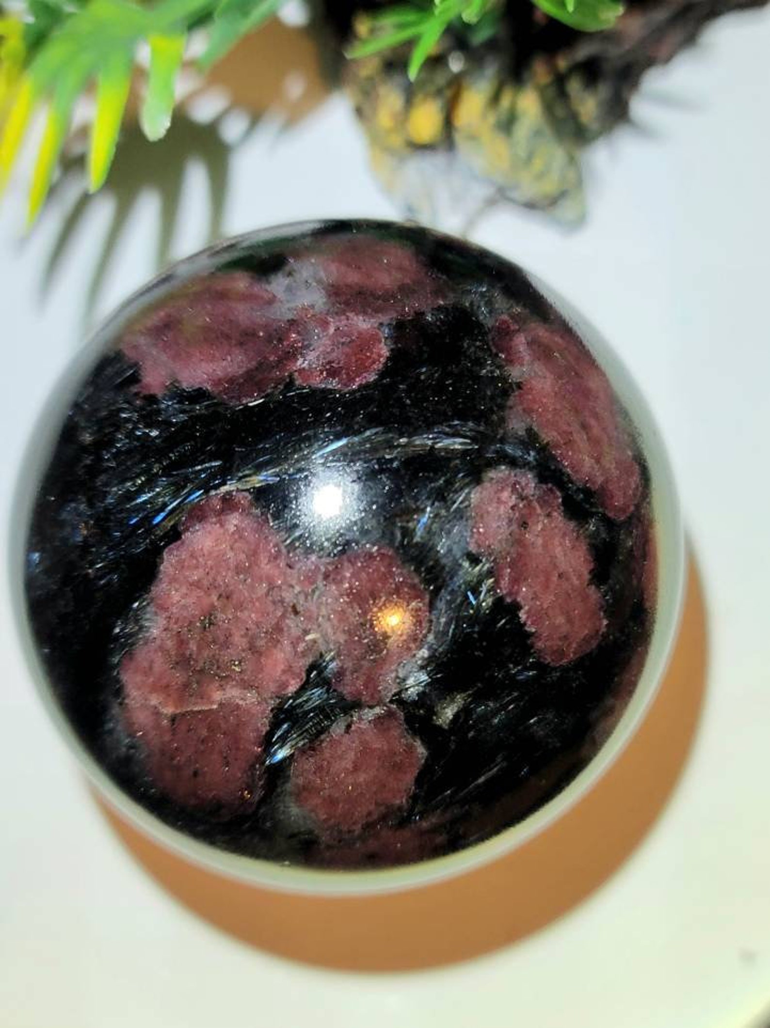 Astrophyllite and Sphere / / Arfvedsonite Etsy