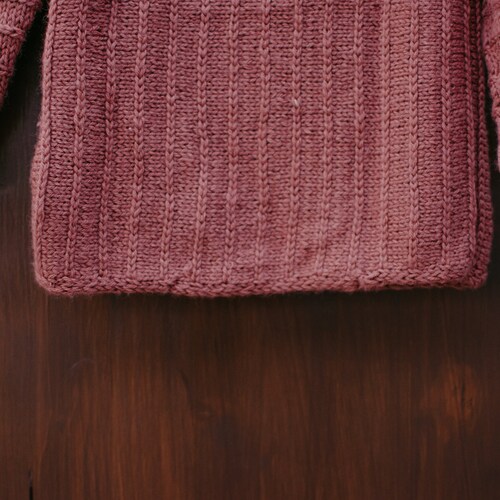 Knitted sweater for children with braids FALÒ | shops Handmade sweater | Merino wool sweater for children | Ribbed wool sweater