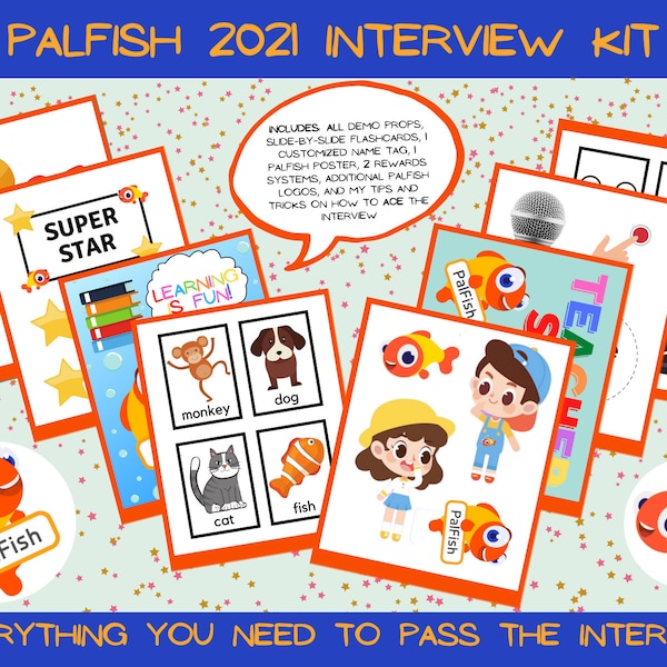 PalFish Updated 2021 Interview Kit (All trial slides +tips, props, custom name tag, logo, rewards system, & more) *INSTANT DIGITAL DOWNLOAD*