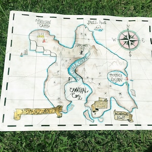 Carte du pays imaginaire Peter Pan Disney