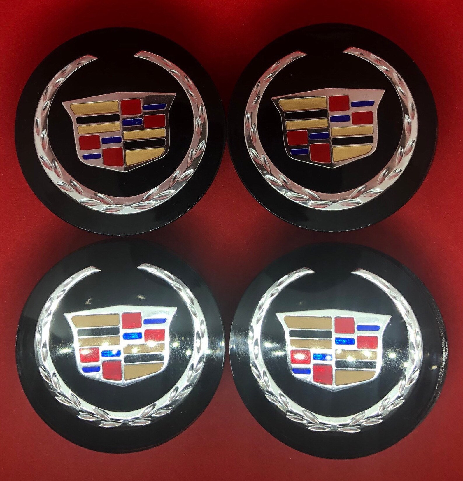 4 new cadillac center cap hub logo emblem part 9596629 Etsy