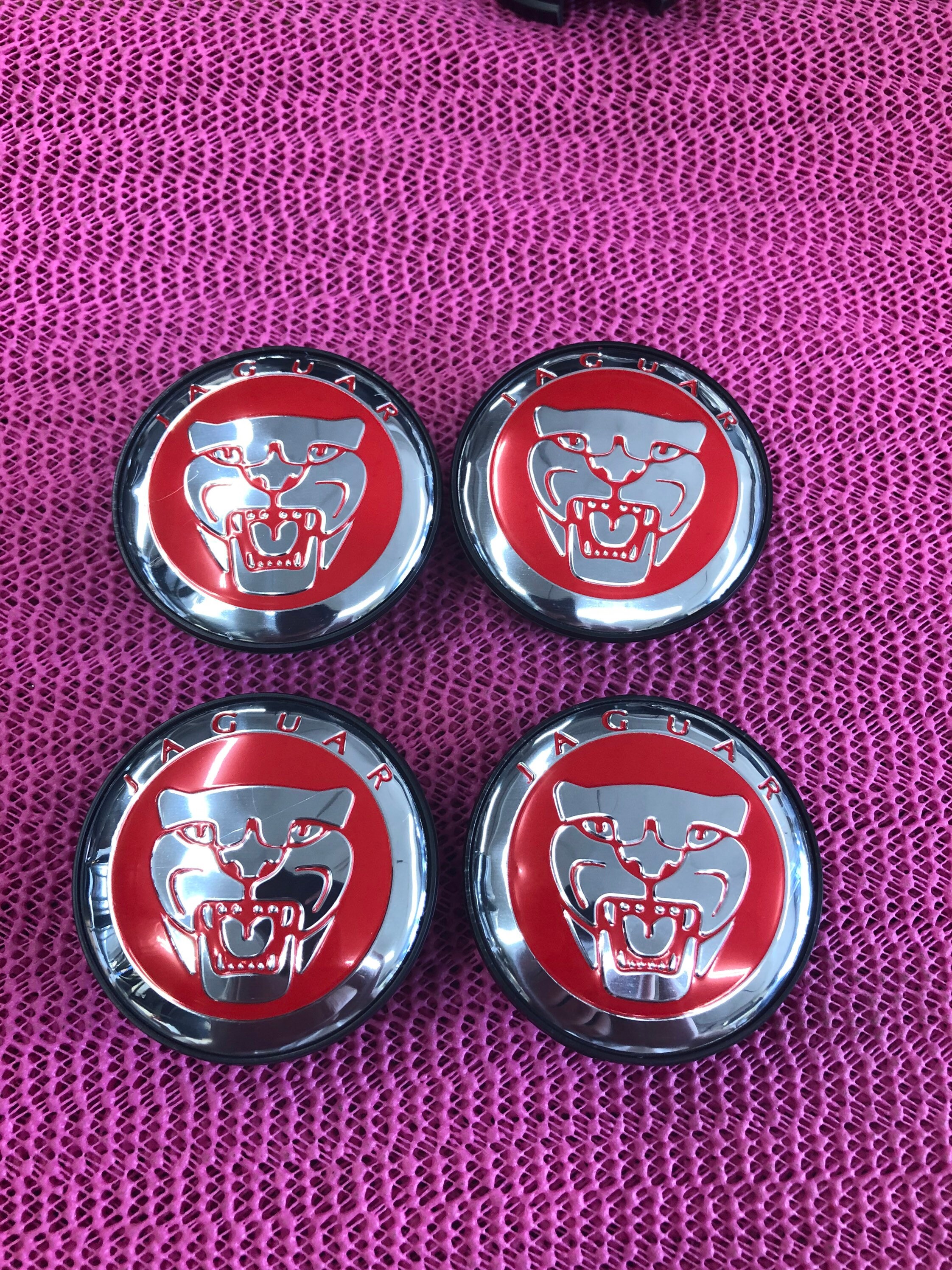 4 jaguar center cap new blue and white Etsy