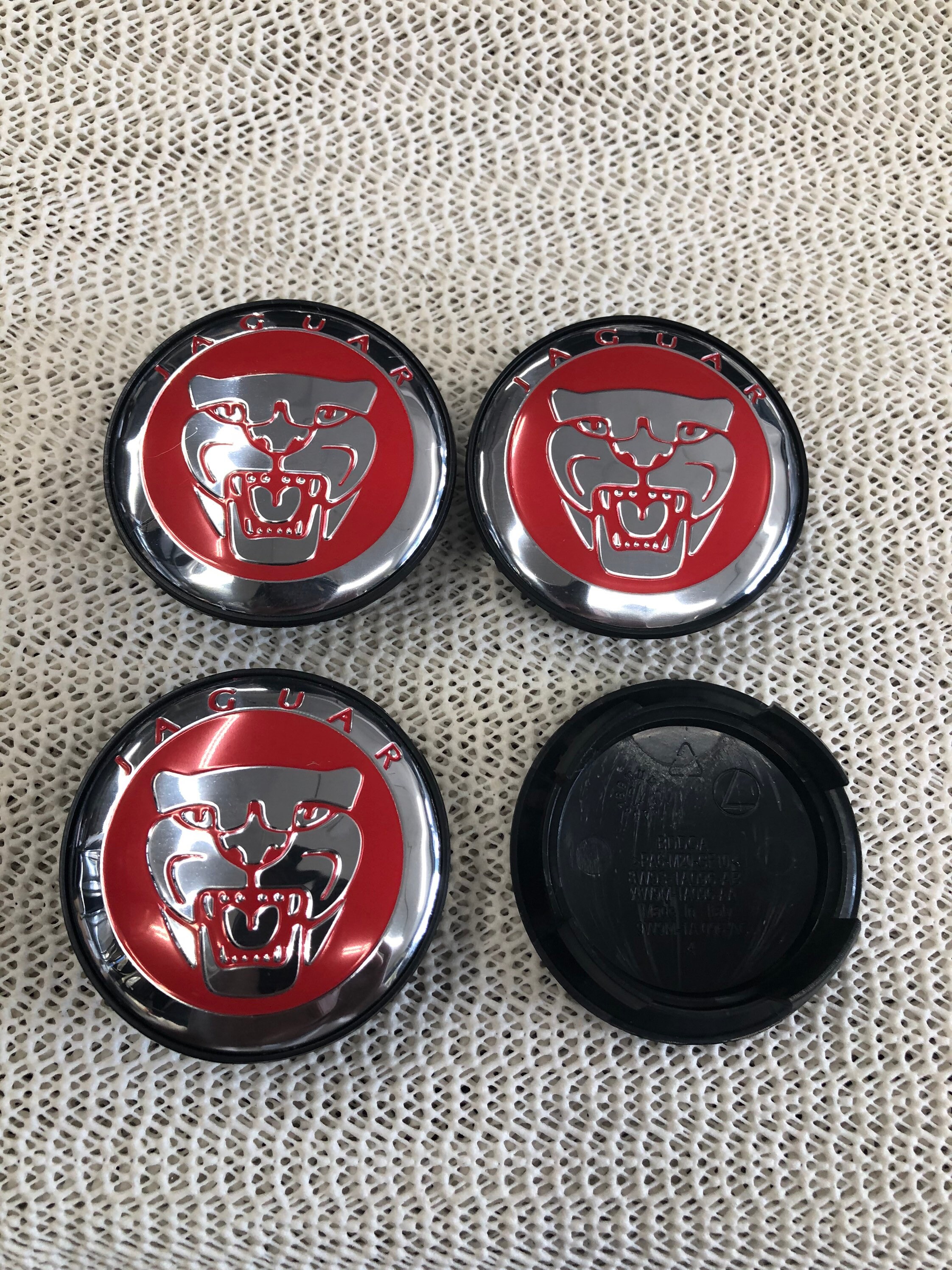 4 jaguar center cap new blue and white Etsy