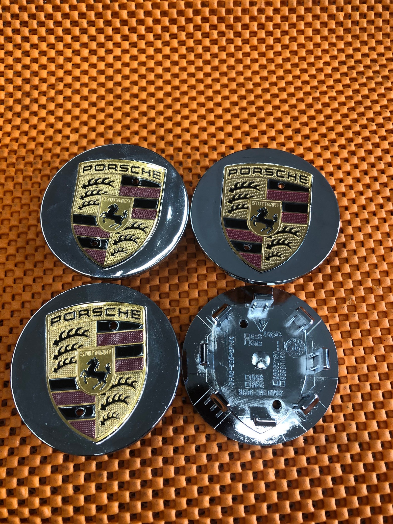 4 76mm center cap porsche chrome color Etsy