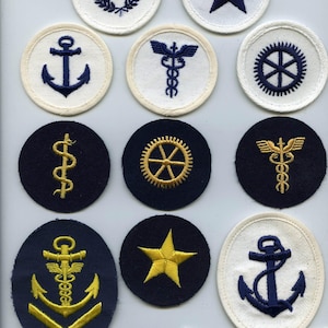 EAST GERMAN Germany NAVY Specialty Patches Badge Insignia (Unused Lot of 13) Kids Love These!