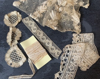 Vintage handmade trim ,Lace & Trim, Haberdashery, vintage, lace, Embellishments,Ribbon