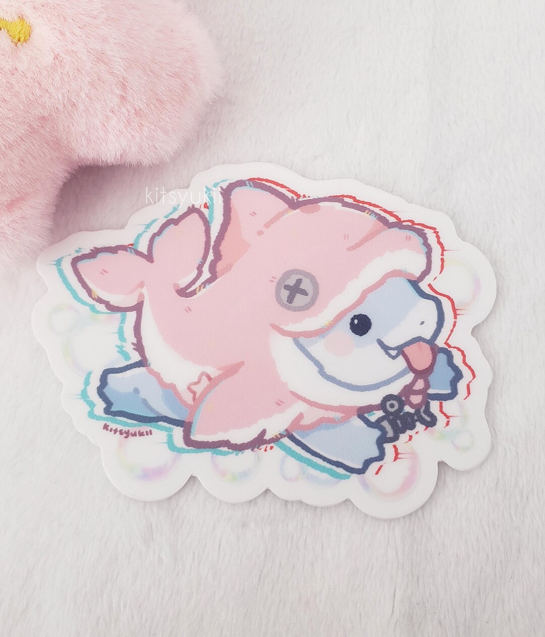 Marvel Rivals It's Jeff!! the Land Shark Vinyl Waterproof Sticker ...