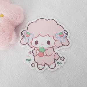 Kawaii mein süßes Schaf Pia Vinyl Aufkleber | Aufkleber
