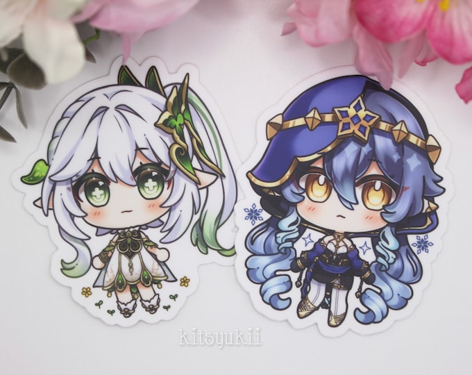 Genshin Impact Nahida and Layla Vinyl Stickers - Etsy