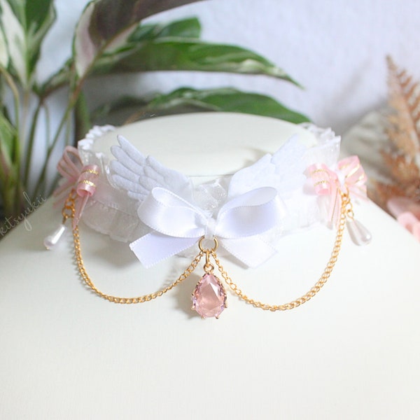 choker necklace 'kawaii angel' | handmade jewelry