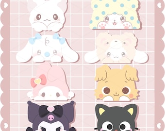 SAN Vol. 1 Kawaii Friends Peeker Stickers | Decal for Car, PC, Water Bottle, Laptop