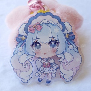 snow miku 2023 acrylic charms | acrylic keychain