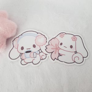 kawaii gemütlicher Sakura Cinna Welpe Vinyl-Aufkleber | Aufkleber