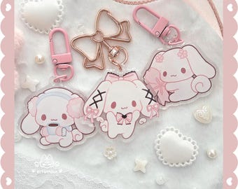 SAN Kawaii Cinna Valp | Nyckelringstillbehör för nycklar, väskor och ryggsäckar