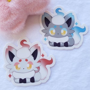 kawaii Hisui Zorua Vinyl Aufkleber | Aufkleber