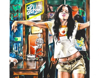 Grindhouse Art Print Etsy