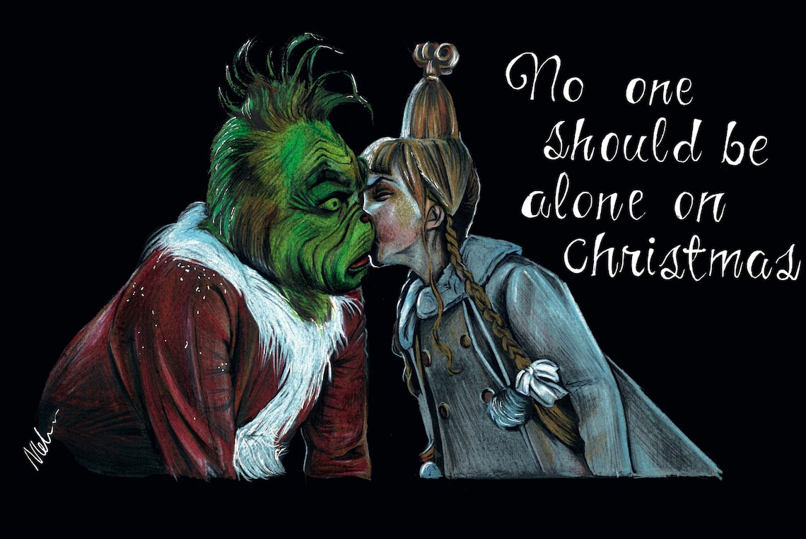 The Grinch Cindylou Jim Carrey Grinch Grinch Poster Christmas Christmas ...