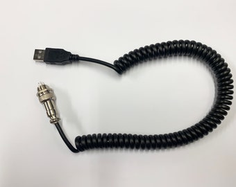Câble Simracing spiralé USB vers GX12