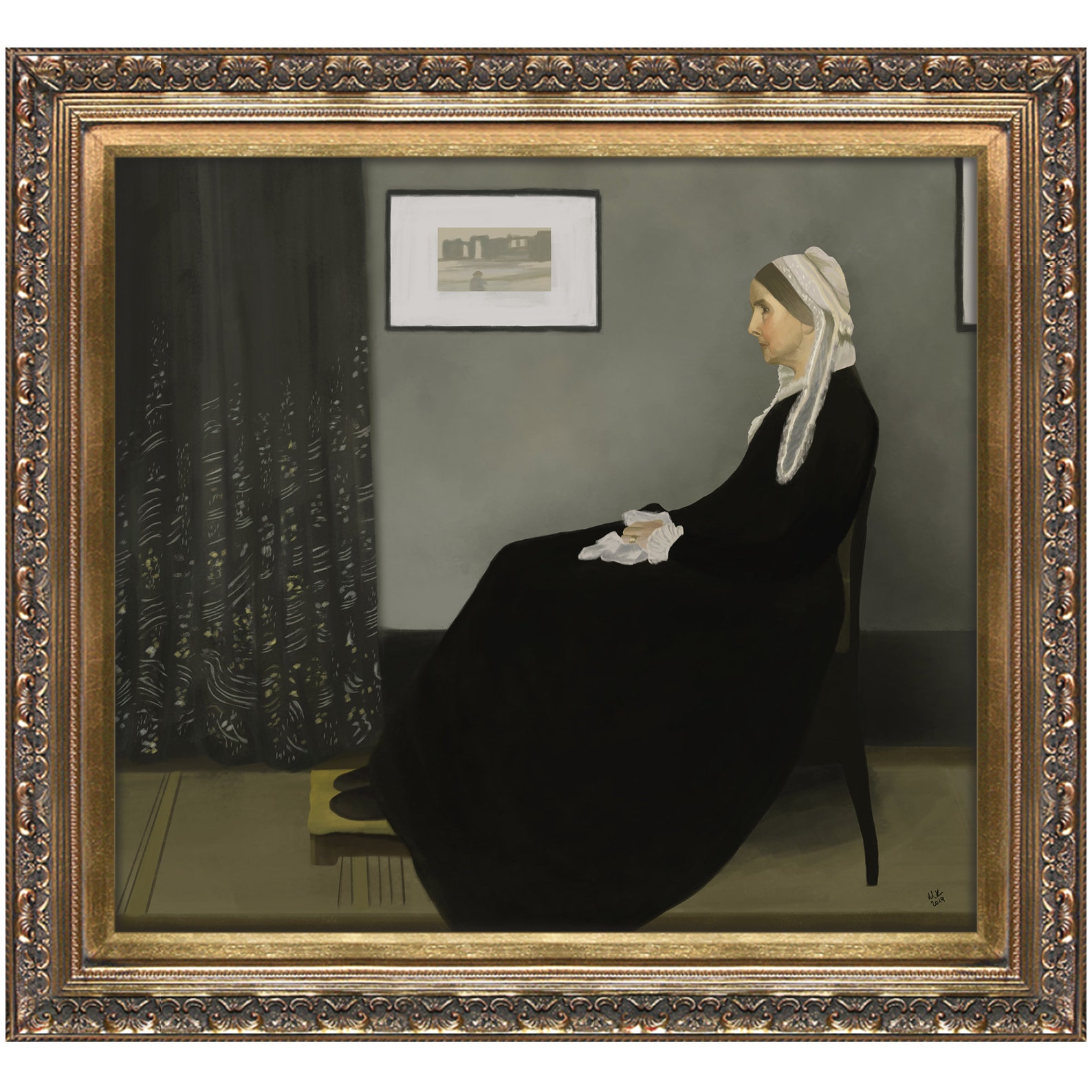 Мистер бин картина матери уистлера