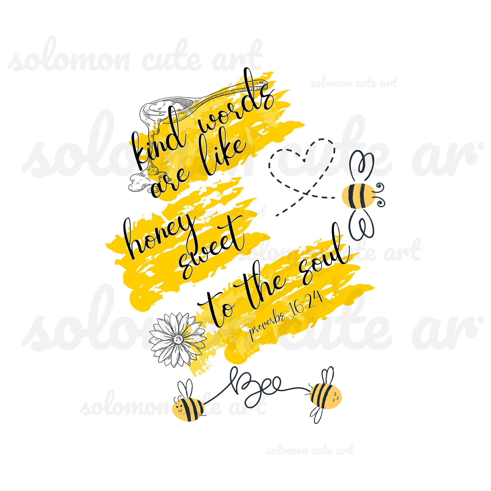 Honig Bienen Blumen. Freundliche Worte sind wie Honig süß zu Etsy