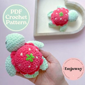 Turtle Crochet Pattern, Traditional & Themed Designs (Fruit, Flower and More!), DIY Crochet Pattern, Amigurumi Turtle Pattern, Digital PDF