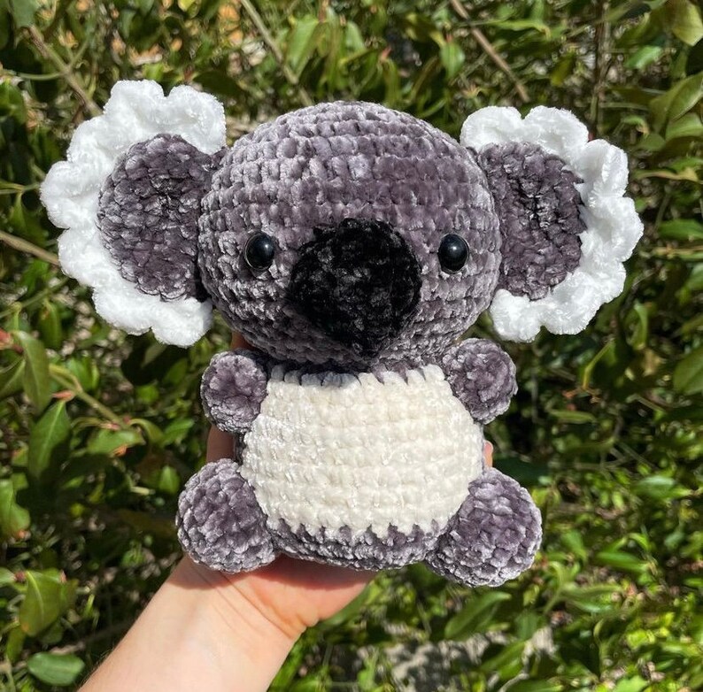 Koala, amigurumi, crochet pattern, Koala bear teddy, toy, Koala bear gifts, crocheted animal, australian animals, nursery decor safari PDF image 7