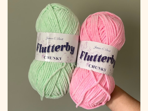 Flutterby Chunky Yarn James C Brett 100g Ball of Yarn 100% - Etsy