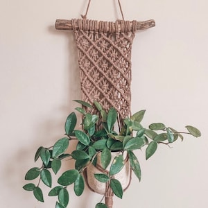 Boho Macrame Plant Hanger | Bohemian Planter | Wall Plant Hanger