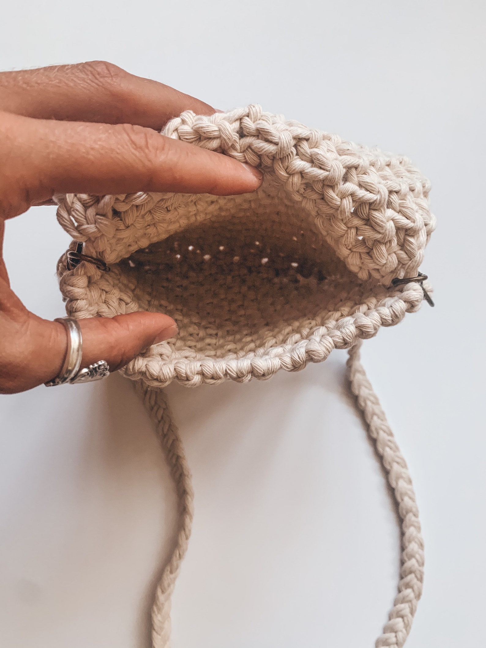 Macrame crossbody bag boho mini satchel macrame market bag Etsy