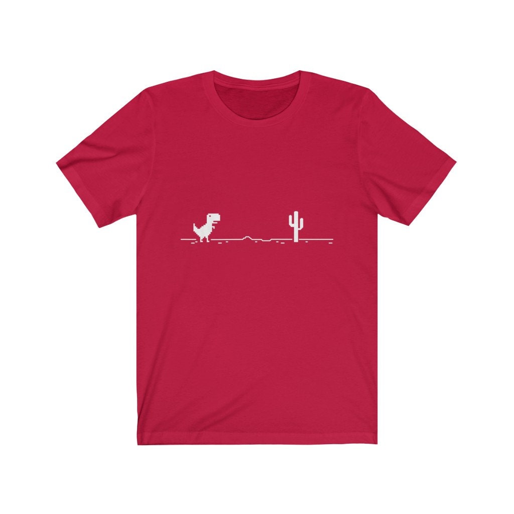 Dino Game T-shirt Dinosaur Game Offline Dinosaur Game -  Denmark