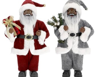 African American/ Black Santa Figurine