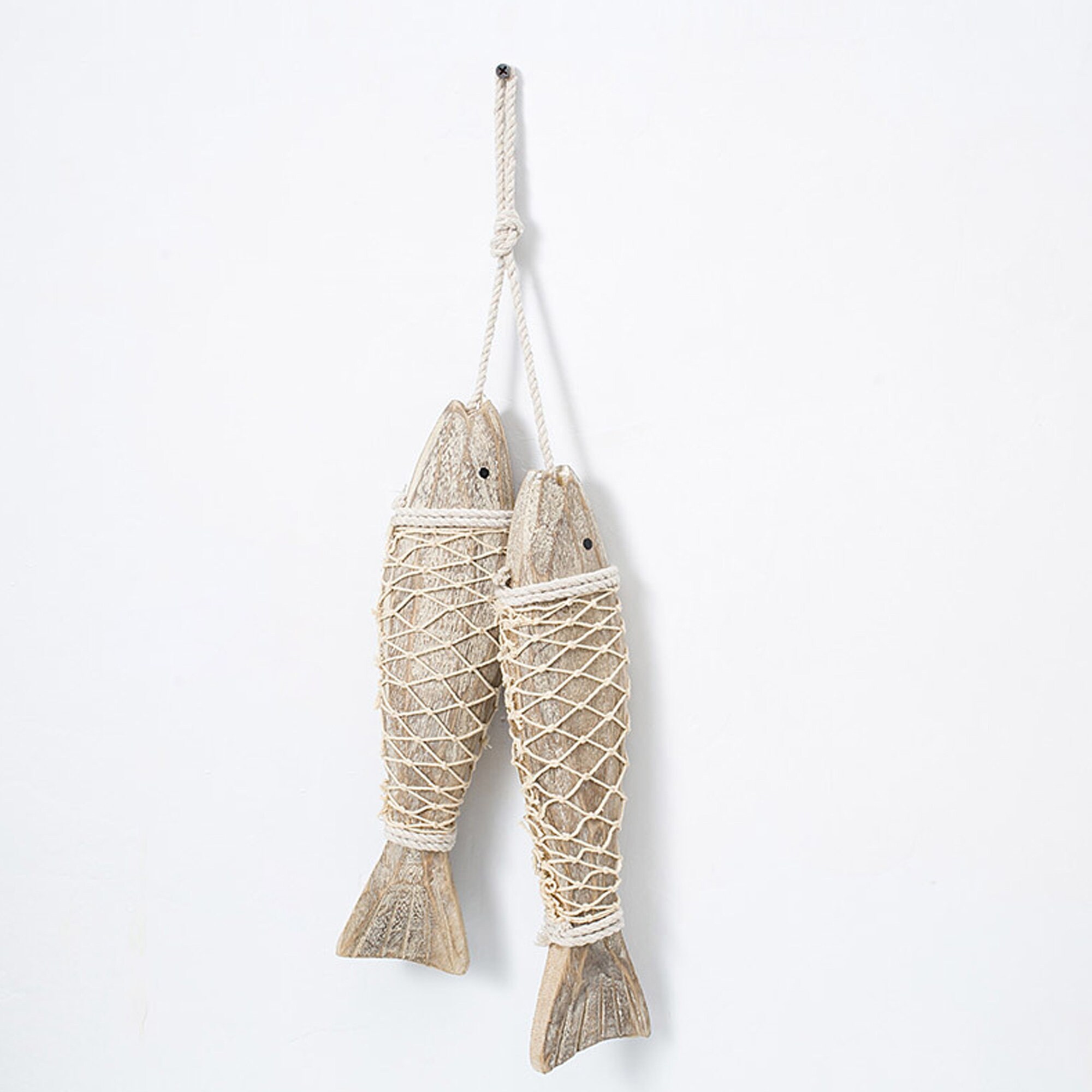 2 Pcs Vintage Wood Fish Wall Hanging Decor Rustic Wood Fish Etsy