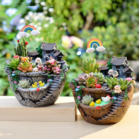 Succulent pots with drainage deals