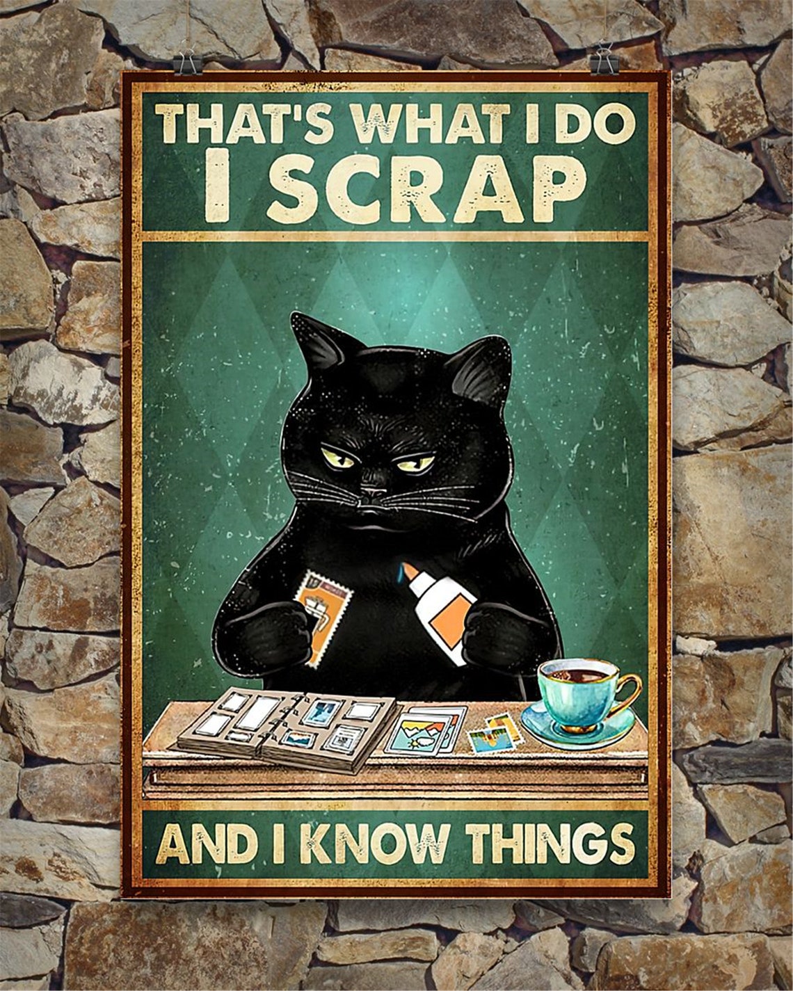 Metal Tin Sign Cat Posters Wall Decor That's What I Do I Etsy