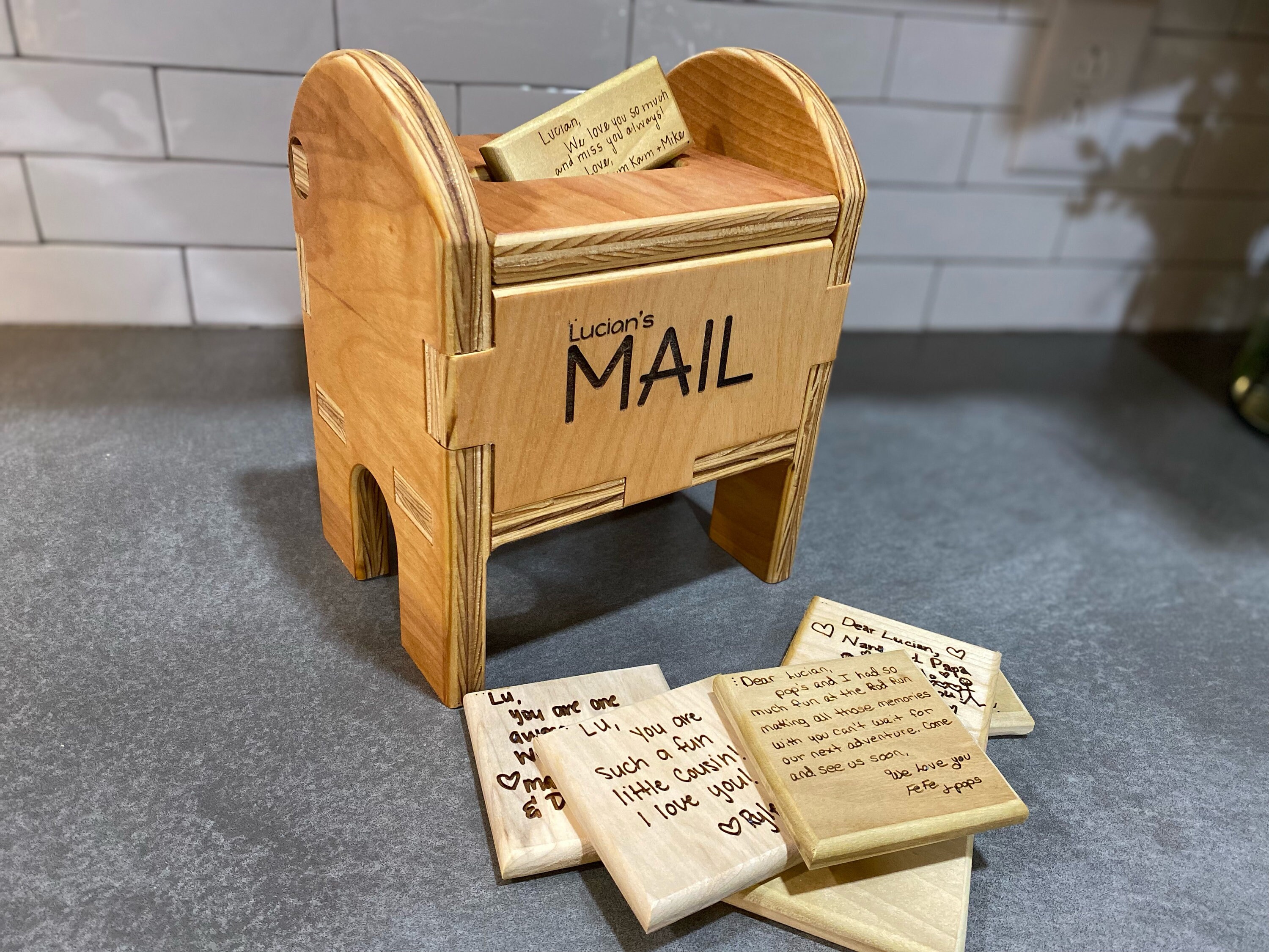 Pretend Play Mailbox and Personalized Mail Etsy