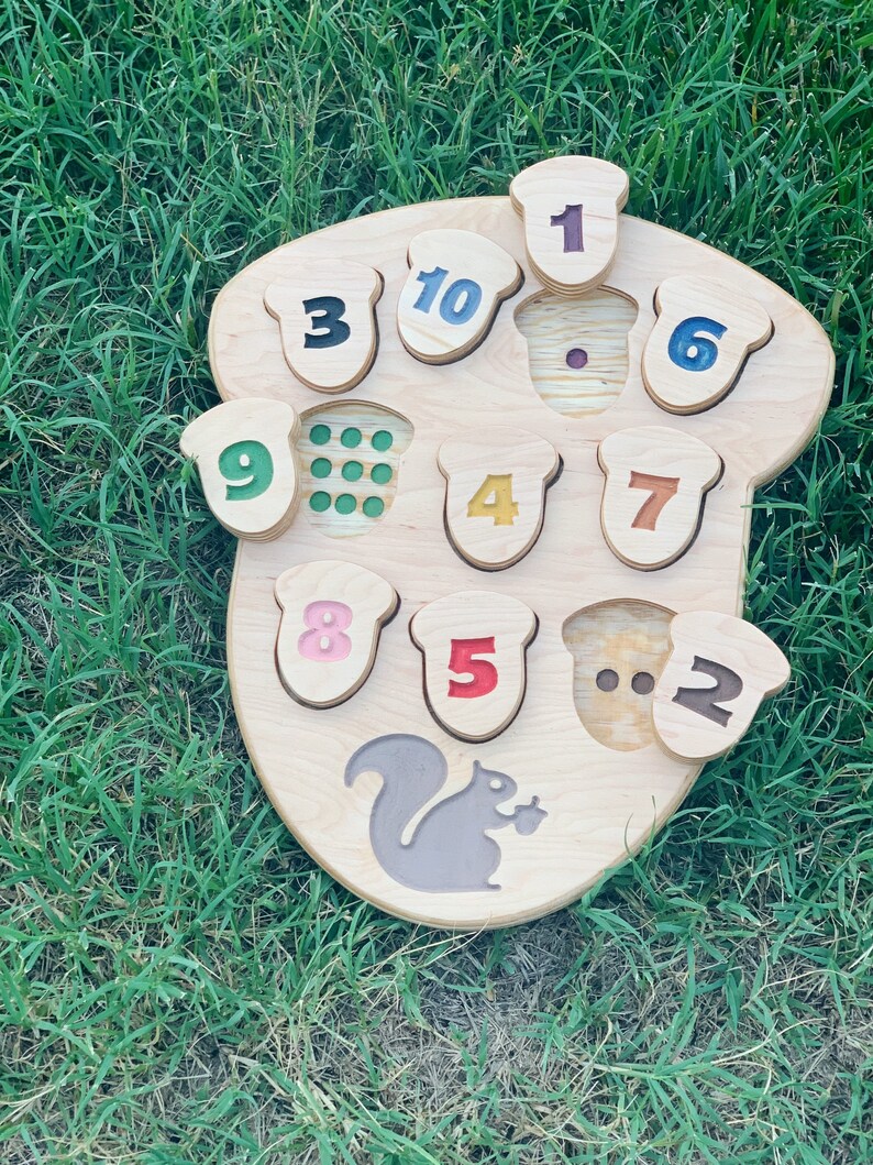 Acorn Counting & Matching Puzzle image 1